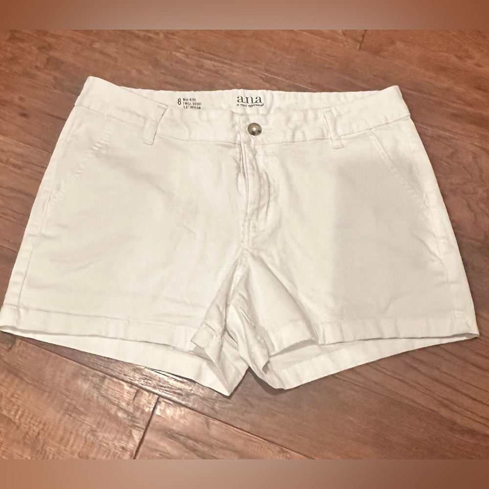 a.n.a white chino shorts